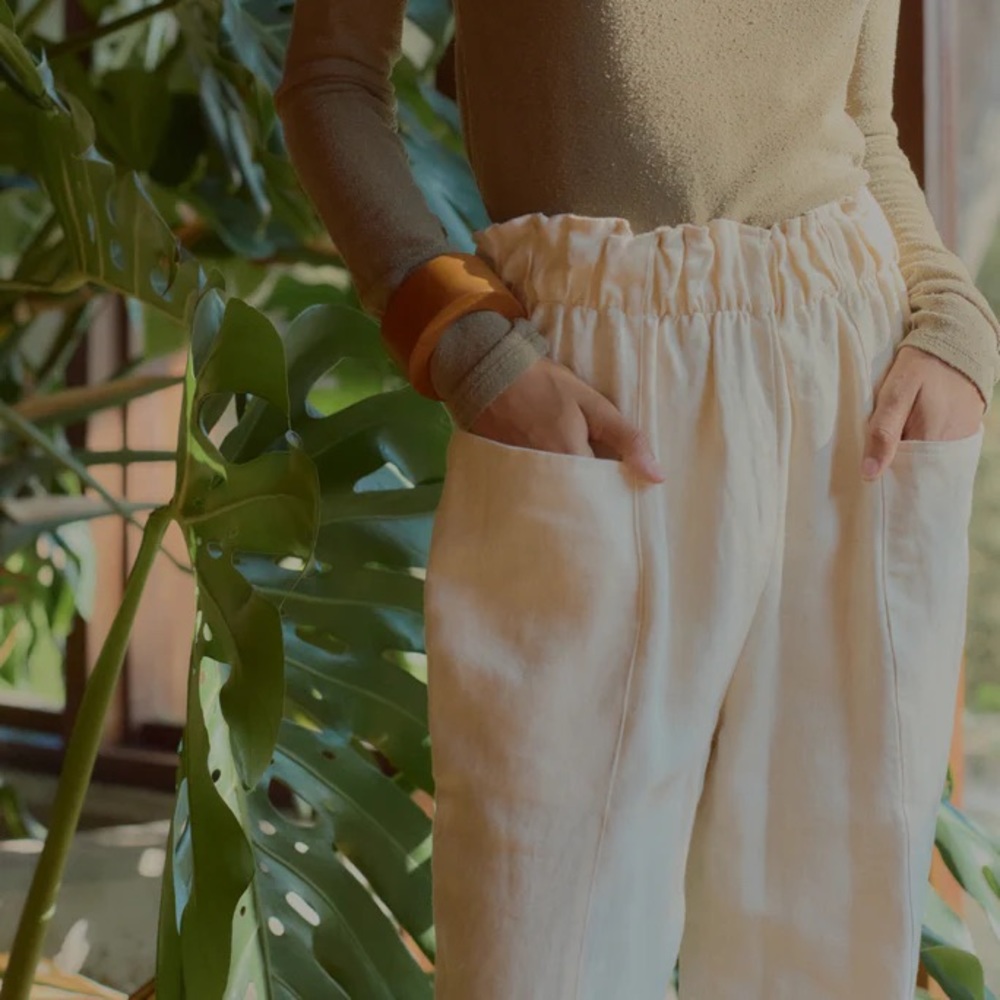Ozma utility pant in ceramic